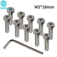 10x M5 Stainless Steel 304 Screw Hexagon Socket Short Cup Head Screw Bolts for GoPro 10 for DJI Action for Insta360 Cameras