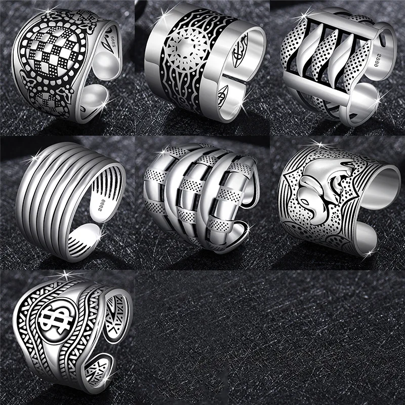 

Ретро тайское серебряное глянцевое кольцо, популярное в Европе и Америке – это состаренное украшение для мощного мужского слона.