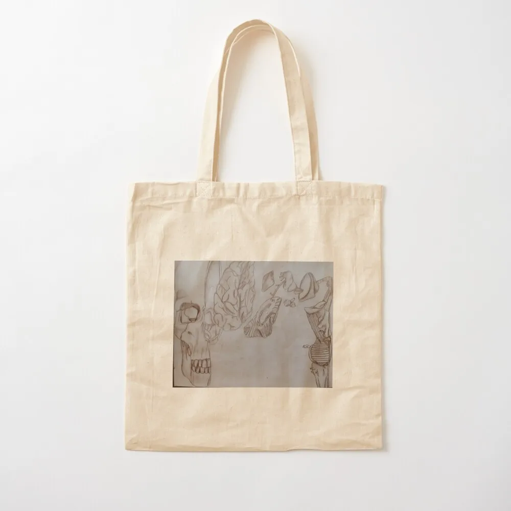 

Human Brain Anatomy Tote Bag Handbags Large bags for women canvas tote bag