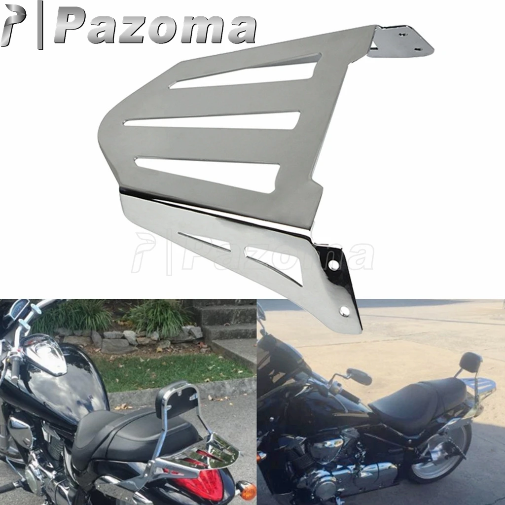 Respaldo trasero de motocicletas de cromo para Suzuki, respaldo de pasajero portaequipajes de respaldo trasero para Suzuki, M109R, M109RZ Limited, M109R2