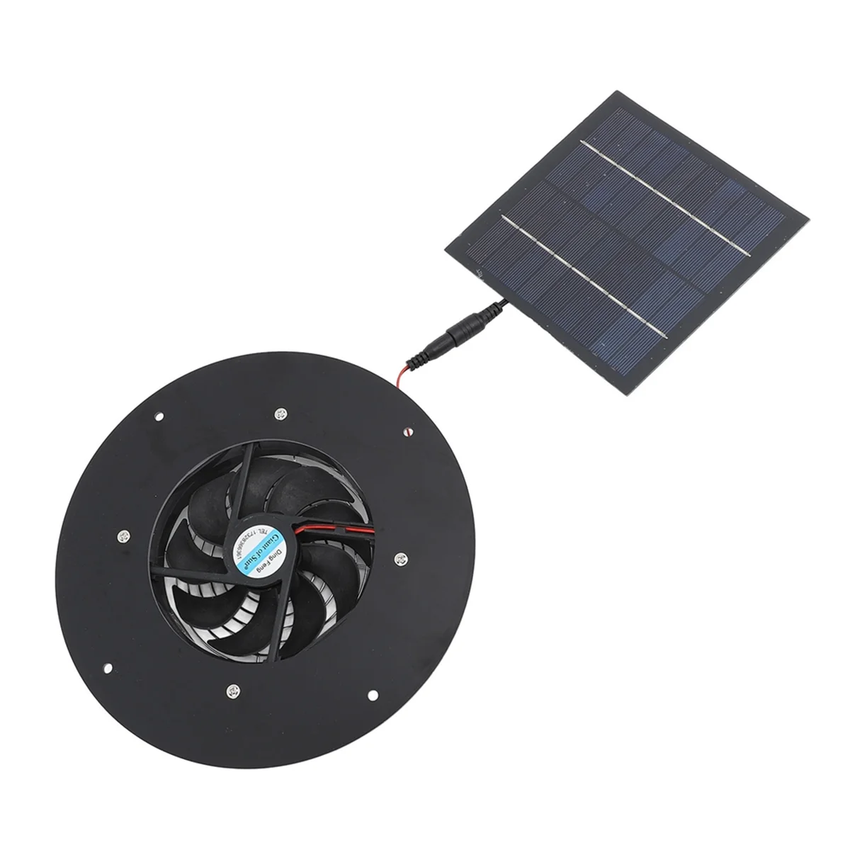 مروحة الألواح الشمسية طقم مروحة الألواح الشمسية لوحة طاقة شمسية مستديرة 10 بوصة