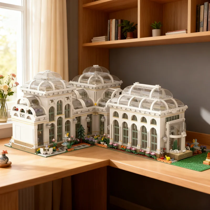 9246pcs MOC Modular Buildings 3in1 The Botanical Garden Alternative Builds Model Building Blocks Christmas Gift Craft Display