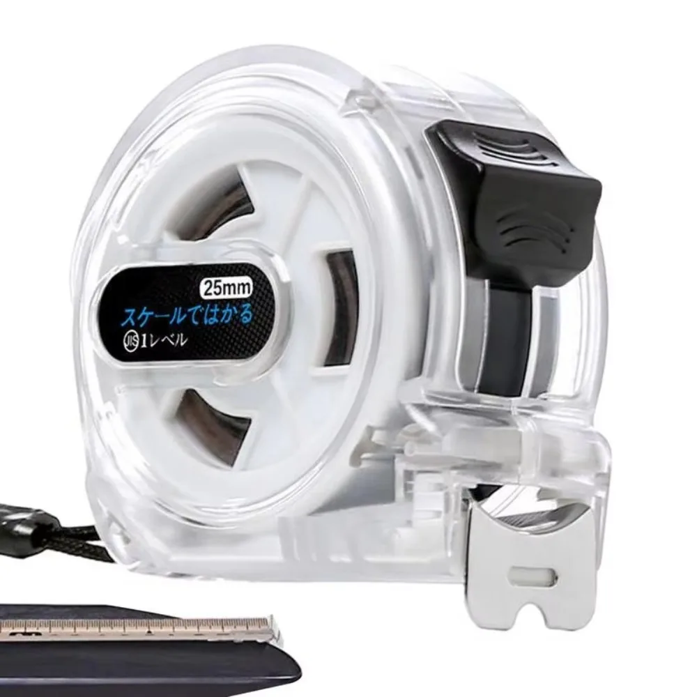 

Durable 5/7.5m Measure Steel Tape Wear-resistant Thickened Tape Measure High-precision with Clear Case Manual Measuring Tool