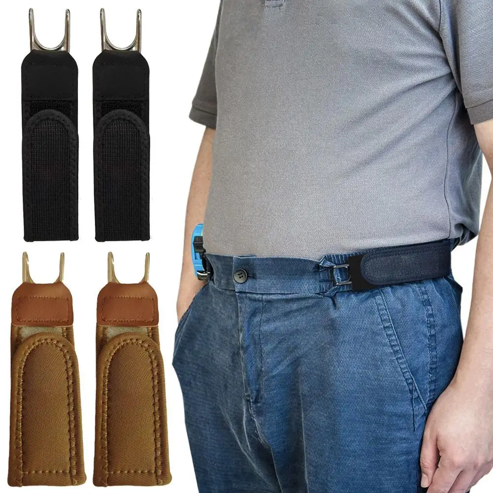 

2 шт. регулируемых эластичных ремней без пряжек для мужчин, подарок для мужчин, повседневный ремень без пряжек с застежкой, роскошный мужской подарок