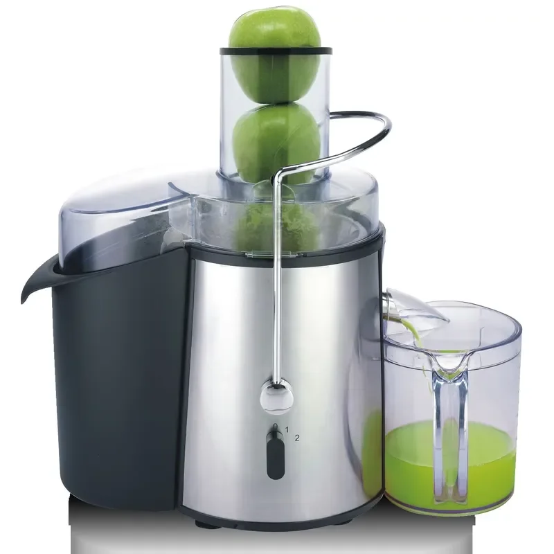 850 watt electric stainless steel centrifugal juicer automatic pulping large diameter slag juice separation fruit English