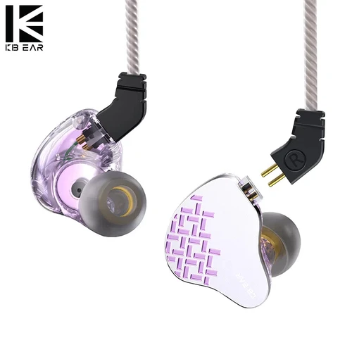 KBEAR Rosefinch 3,5mm/Typec 10mm DD Monitor intrauditivo auriculares dinámicos HiFi auriculares con cable OFC auriculares de música KS1 Lark auriculares