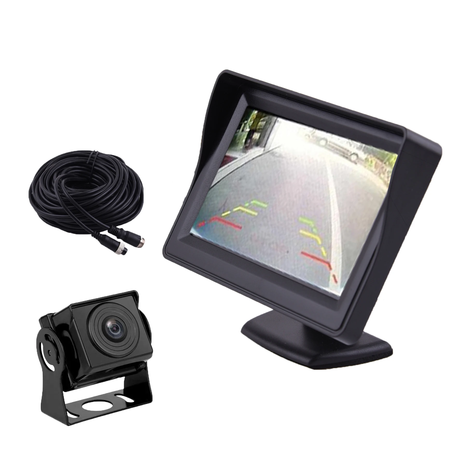 

720p car rear view camera with 10m cable 5 inch monitor