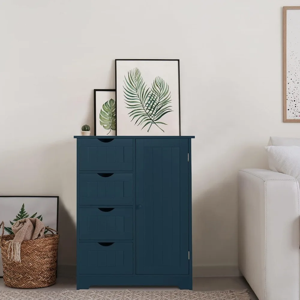 

Bathroom Floor Storage Cabinet ble Freestanding Storage Organizer Multifunctional for Living Room, Bathroom