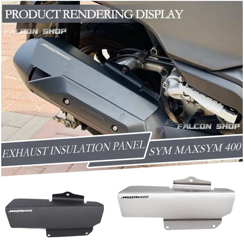 Suitable for SYM MAXSYM 400 modified exhaust hood 2021, 2022, 2023 exhaust anti scald cover