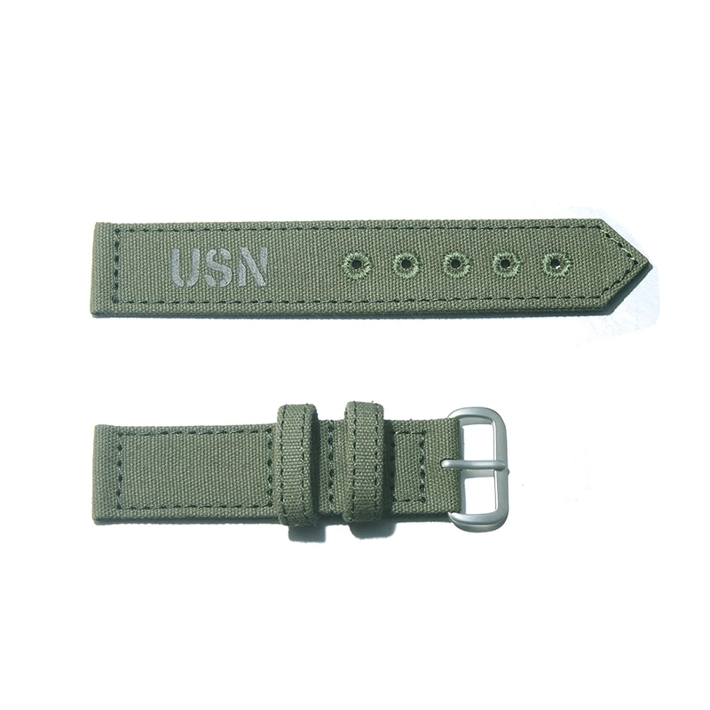 New Nylon Military Divers 18mm 20mm two piece Canvas  Watch  straps watchbands