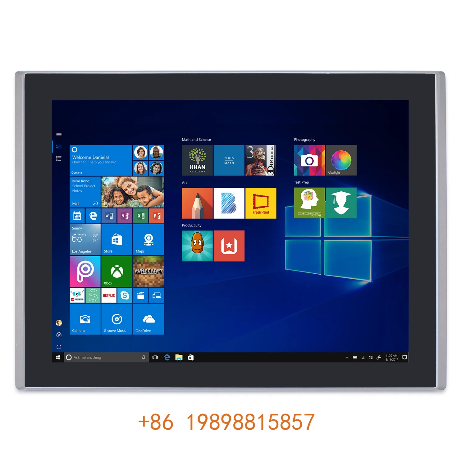 Newest Touch Screen Industrial Tablet PC 10.1 Inch Core I7-4578U DB9 With Rugged Com All in One Front RJ45 Human Machine