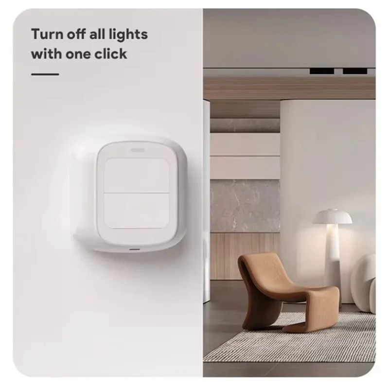 M13ktuya 2-Gang-Szenenknopfschalter Push-Remote-Panel Smart Home Linkage Automation Sence Controller