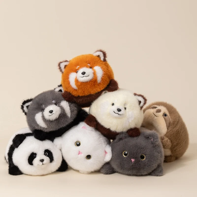 

10/20cm Kawaii Animal Plush Toy Pet Doll Soft High Quality Stuffed Panda Raccoon Sloth Cat for Room Decor & Birthday Gift