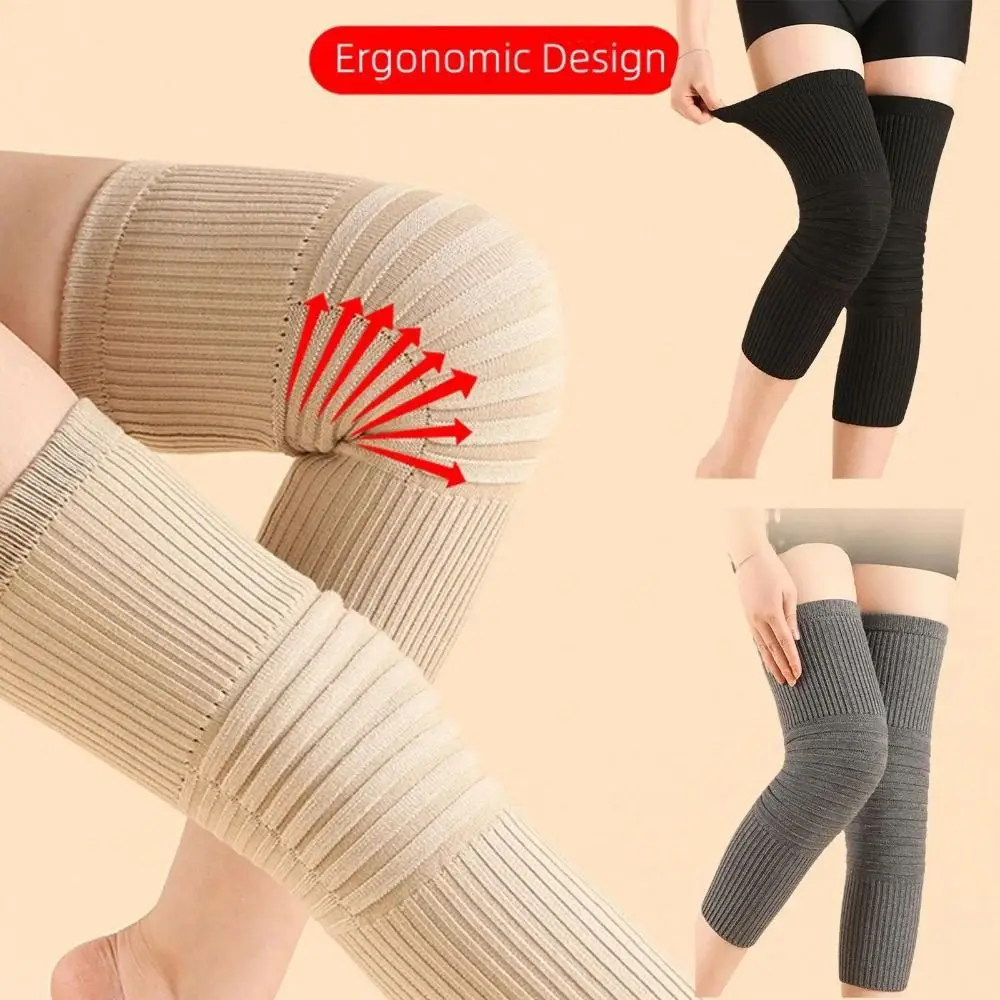 Accessory Wool Wool Knee Pads Camel M-XL Keep Warm Knee Protector Protective Gear Thick Thick Cashmere Kneepad Knee