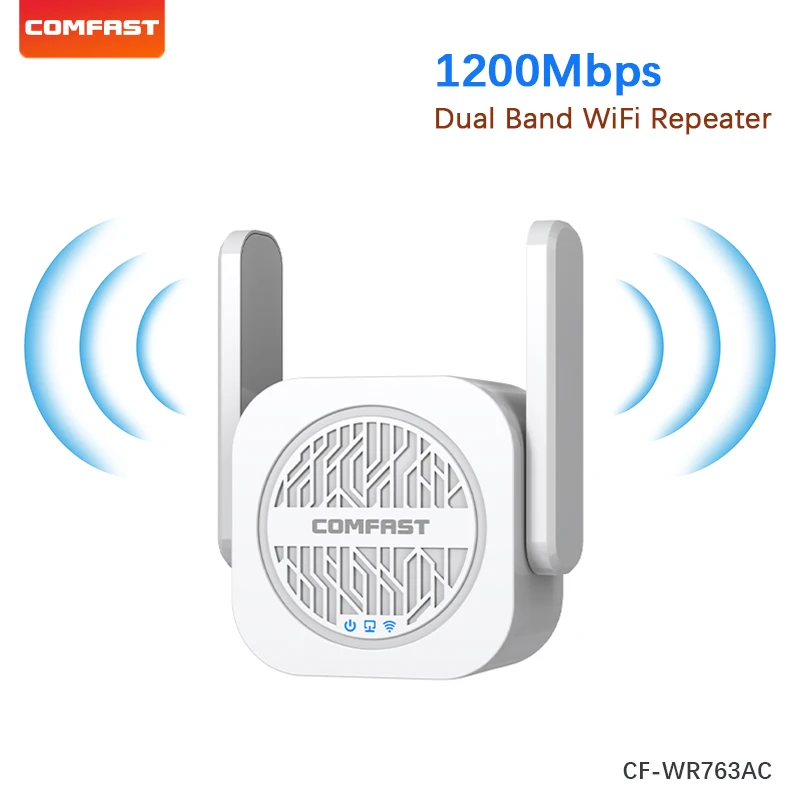 1200Mbps WiFi Repeater Wifi Extender Signal Booster 2.4G/5.8GHz High Power Router Amplificador wifi Largo Alcance CF-WR763AC