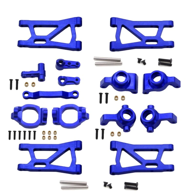 B-M For 1/16 SMAX 1621 1625 Front and Rear Steering Cups, Swing Arms, Steering Groups, C Seats and Other Upgrade Parts,Blue