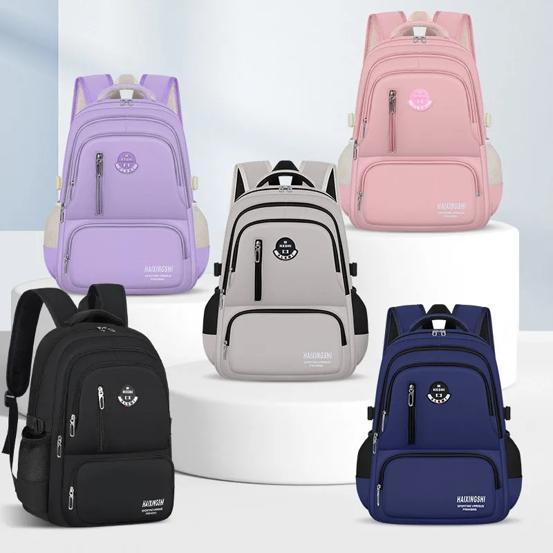 Large Capacity School Bag for Middle And Primary Students Girls Backpack Ideal for Back-To-School Season Fitness Scenarios