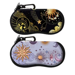Sun and Moon Glasses Case Glasses Protective Shell Clothing Accessories Men Women Fashion Glasses Bag Gifts for Friends