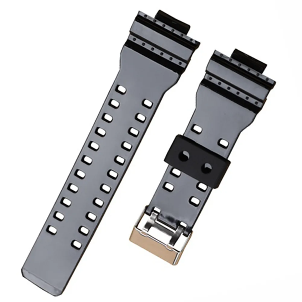 16mm Silicone Rubber Watch Band Strap For GA-110GB GA-100/700 GD120 Replace Waterproof Gloss Watchbands Accessories