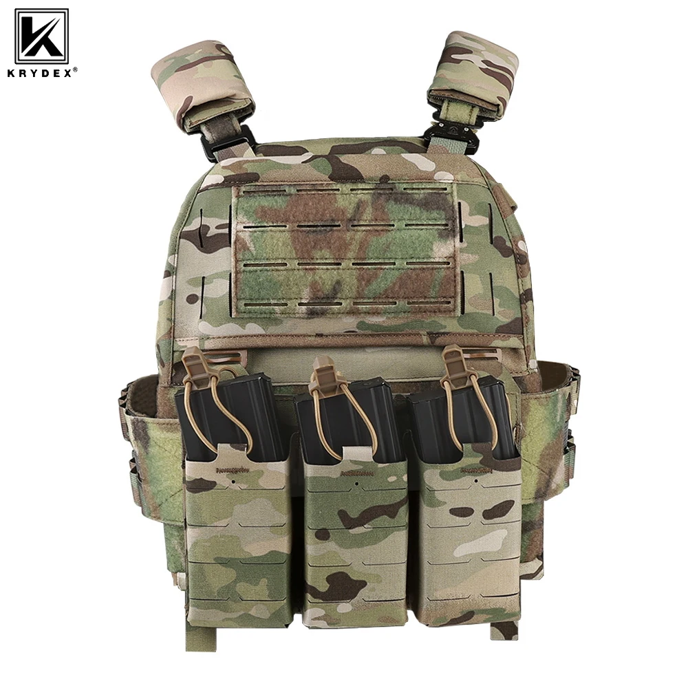 

KRYDEX Tactical FCPC V5 Plate Carrier Быстросъемный жилет Полный комплект с застежкой-молнией на задней панели Banger Tegris Cummerbund Mag Pouch