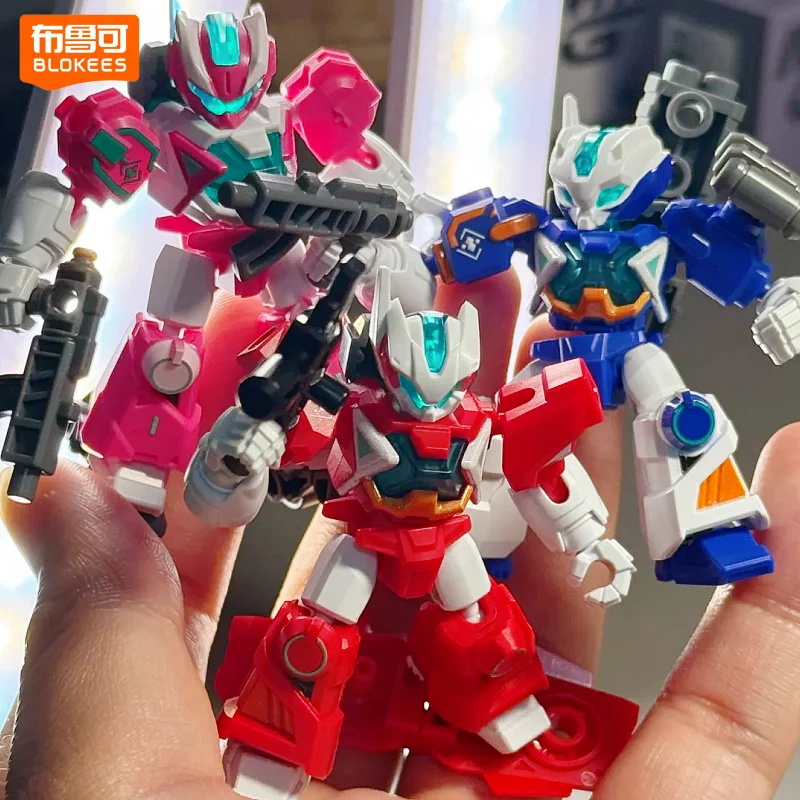 Blokees New Arrival Astral Rally Defender Version Seires Blind Box Buildable Assembled Mecha Figure Model Toy Collectible Gifts