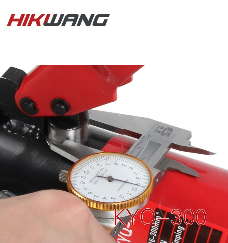 เครื่องมือการจีบสายไฮดรอลิกแบบแมนนวล KYQ-300 ขั้วต่อสายแบตเตอรี่เครื่องมือปลายสายเคเบิล