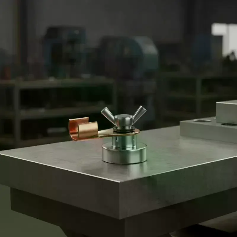 500A Strong Magnetic Grounding Clamp With High Conductivity And Durable Copper Clip Perfect For Welding Auto Repair Work