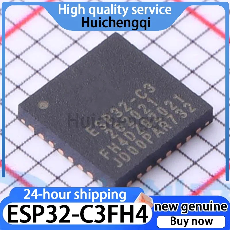 1PCS Genuine ESP32-C3FH4 QFN-32 Bluetooth Wireless Transceiver Chip