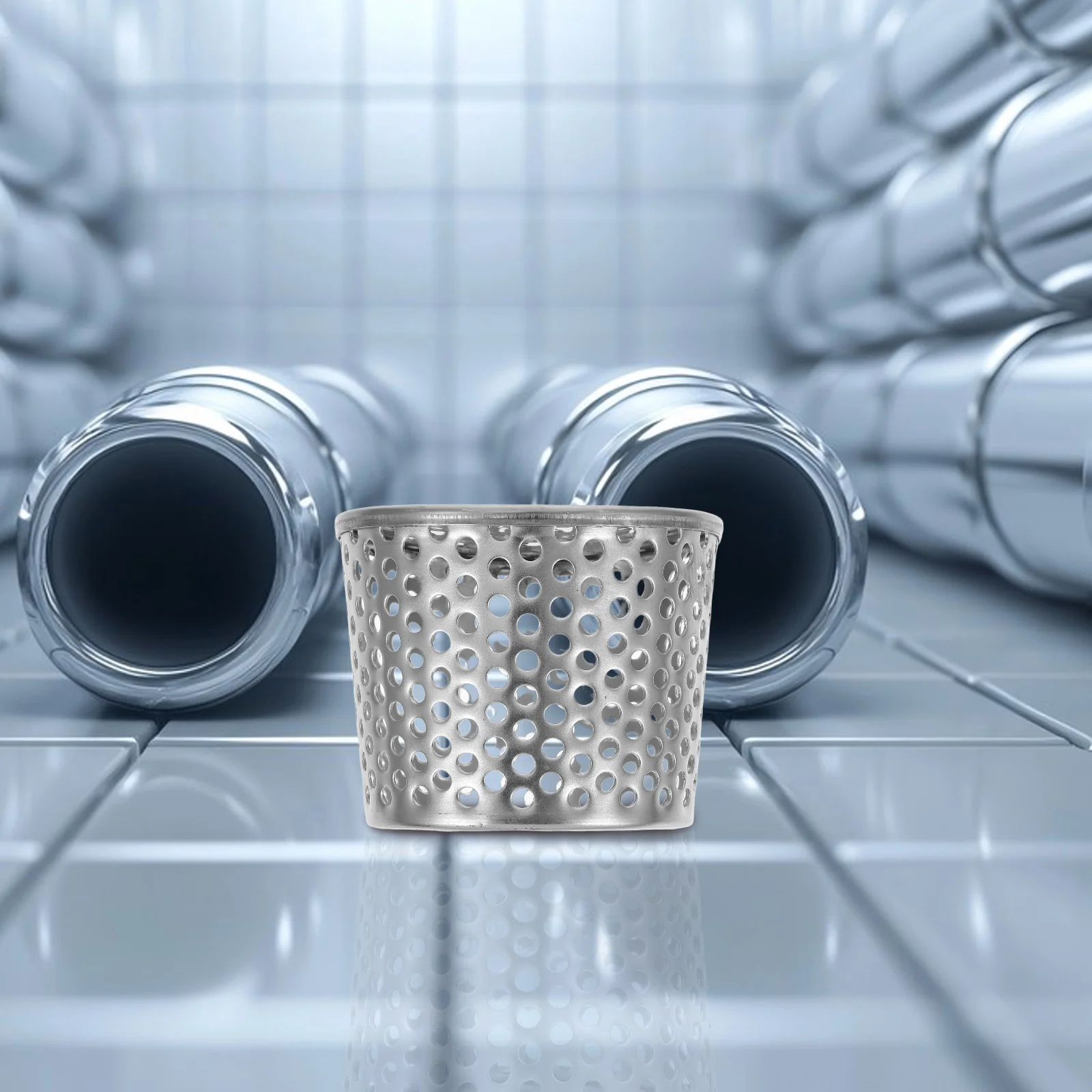 

Stainless Steel Drain Durable Outdoor Floor Drain Filter For Courtyards Patios Breathable Design Easy Install Hair Catcher