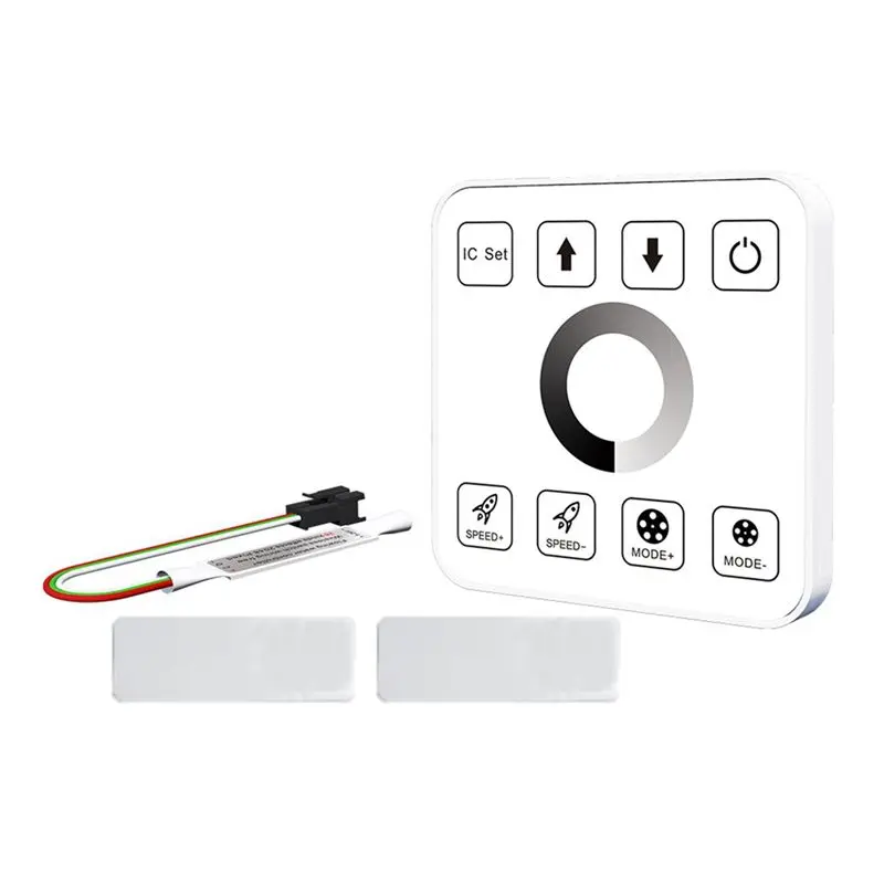 TFORU-LED Strip Light Controller With 8 Key Touch Panel RF Wireless Controller Reflux Pixel Control For Horse Race Tape Lamps