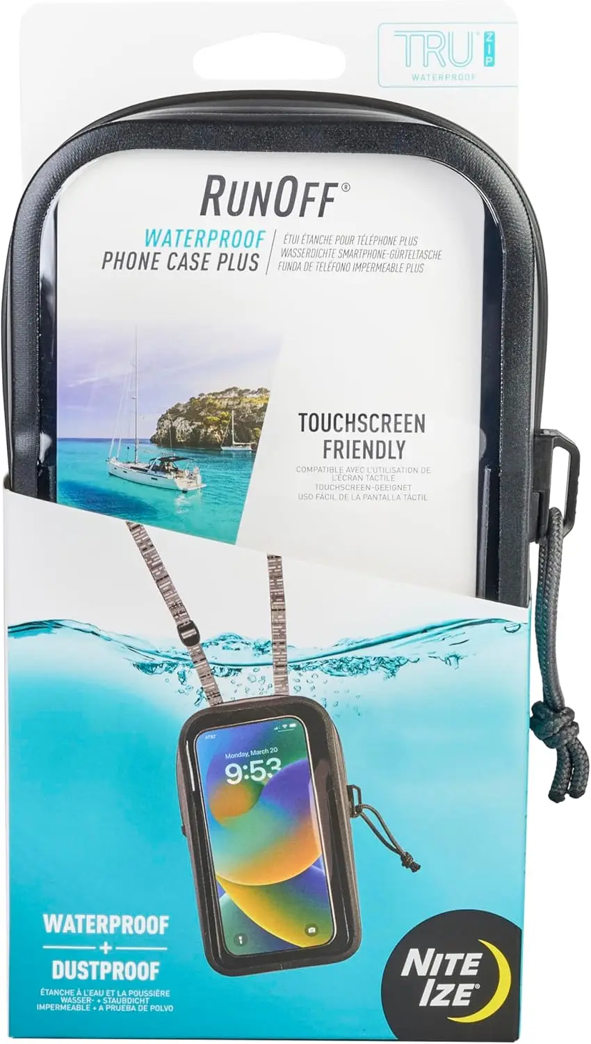 

Waterproof Phone Case with Touchscreen, IP67 Rated for Travel - Adjustable Straps & TRU Zipper Tech