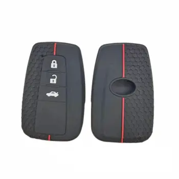 Pouzdro na klíče od auta z pravé kůže, kryt na klíče, taška na klíče pro Toyota Crown Hilux Prius Camry Corolla CHR C-HR RAV4 Land Protect sada příslušenství 10 nejlepší prodej Kryt klíče od Toyoty Camry - №7