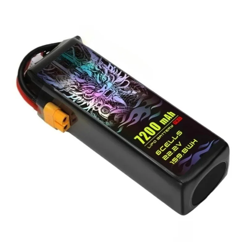 

7200mAh 75C 2S/3S/4S/6S Model Configurations for RC Cars, Aircraft Models, High-Performance Drone LiPO Battery with XT60/XT90-S