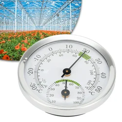 Offices Workshops Monitor Indoor Analog Thermometer Hygrometer Compact Houses Mini Household Wall Mounted Humidity