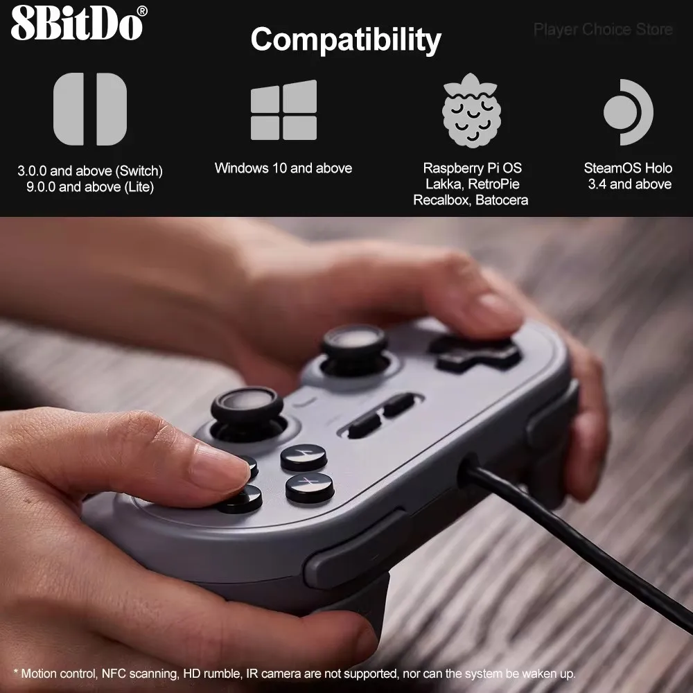 Original Pro 2 Wired Gamepad for Nintendo Switch PC Gamepad RetroPie Raspberry Pi Ultimate Software Adjustable Hair Triggers