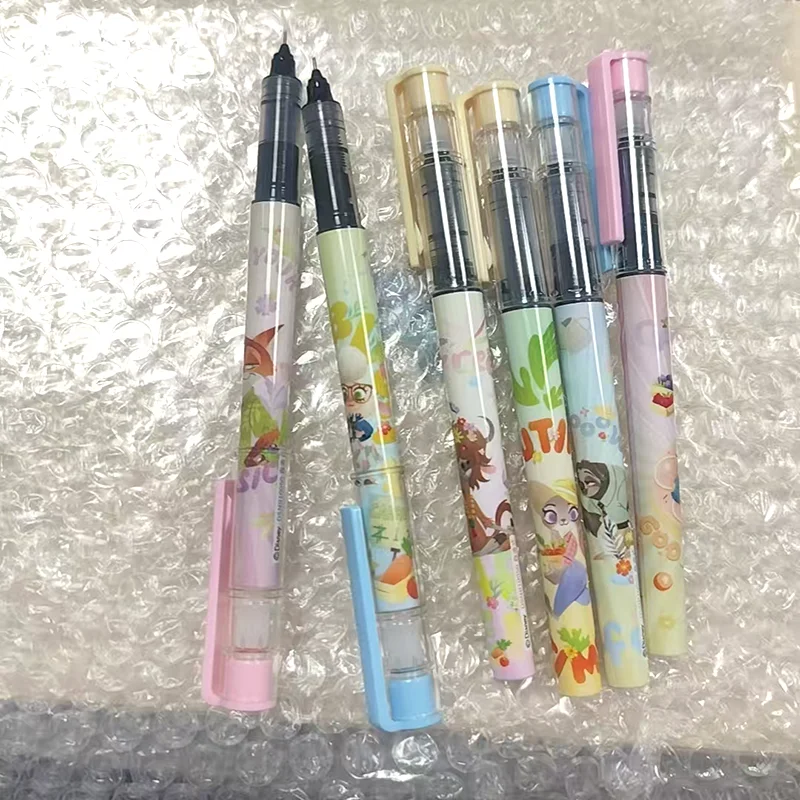 disney Zootopia writing pen, gel pen, needle-tip pen, cute cartoon patterns, for office use, study rewards and school writing