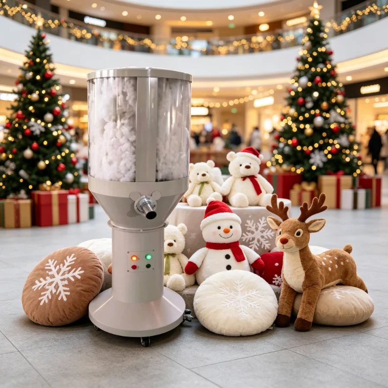 Build‑a‑Teddy Bear Experience Portable Plush Toy Stuffing Machinery for Kids Amusement Park Home Textile Production Customized