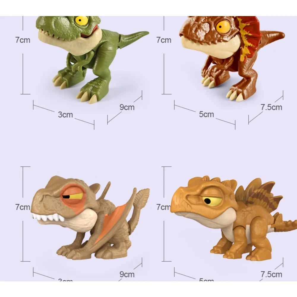 Children's toy deformed dinosaur egg cute bite finger bite finger Tyrannosaurus rex blind box simulation animal model boy - view 6