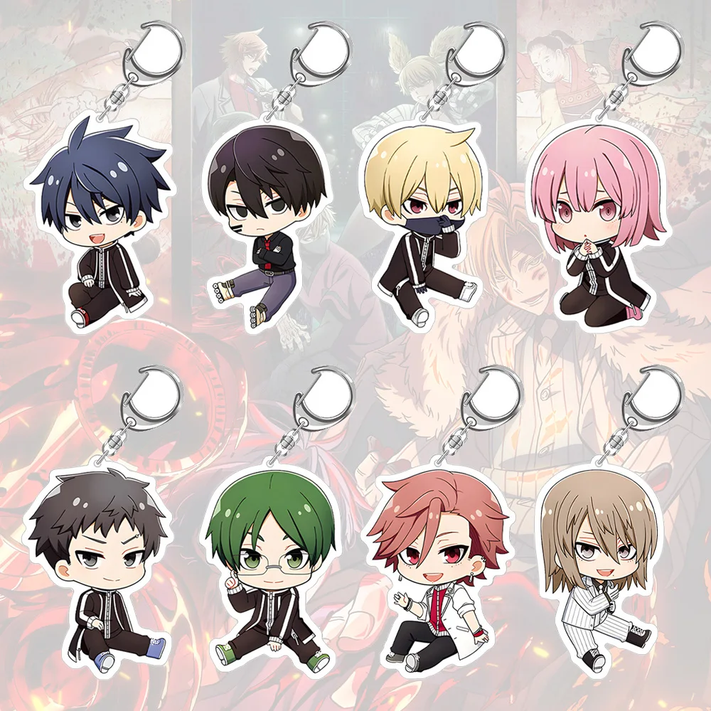 Tougen Anki Kaoru Namikido Kuina Sazanami Shiki Ichinose Jin Kougasaki Rokuro Kiriyama Chibi Anime llavero acrílico colgante de bolso