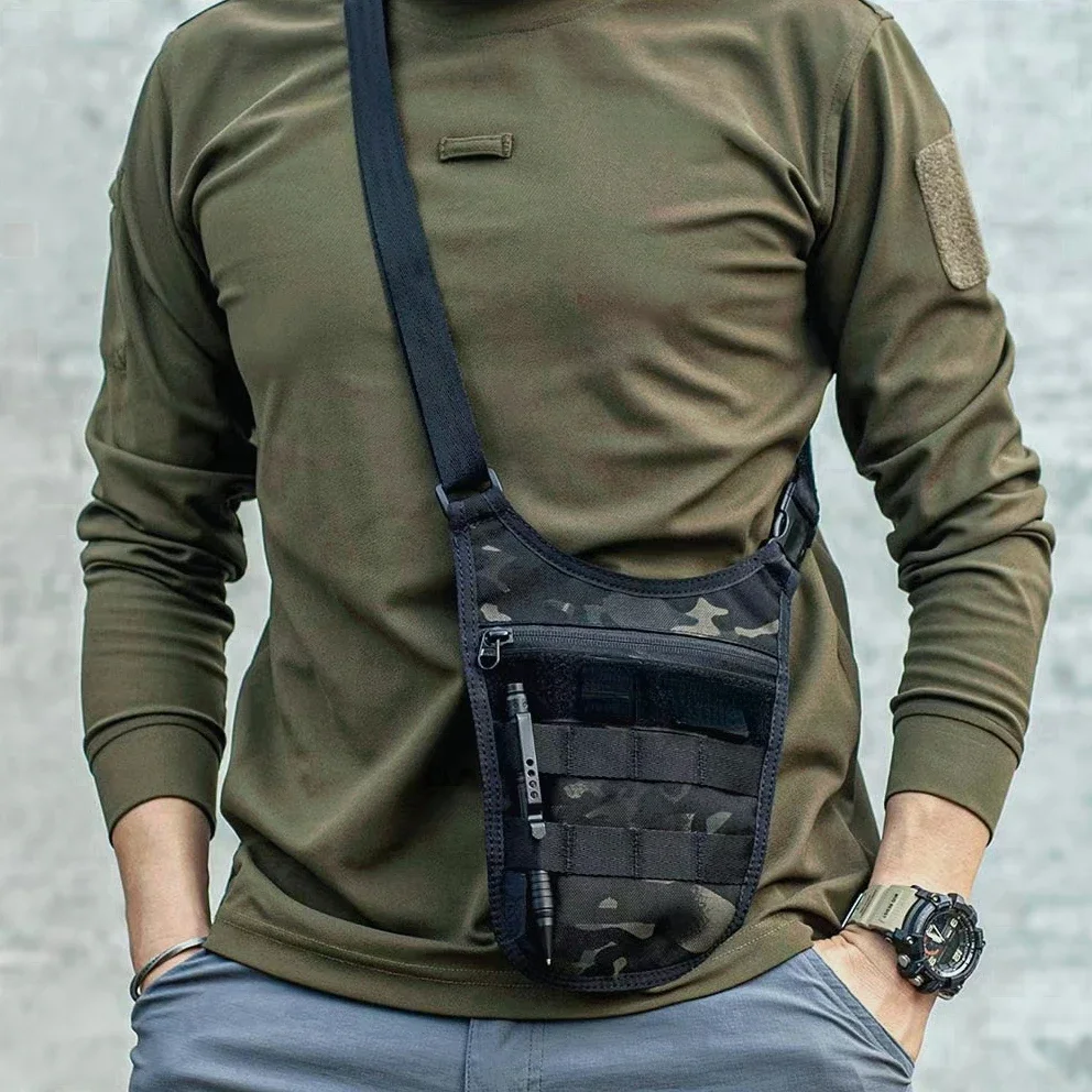 Tactische schoudertas Verborgen verborgen tas Schouder Crossbody Geheim agent Ingericht Anti-diefstal portemonnee jachtaccessoires