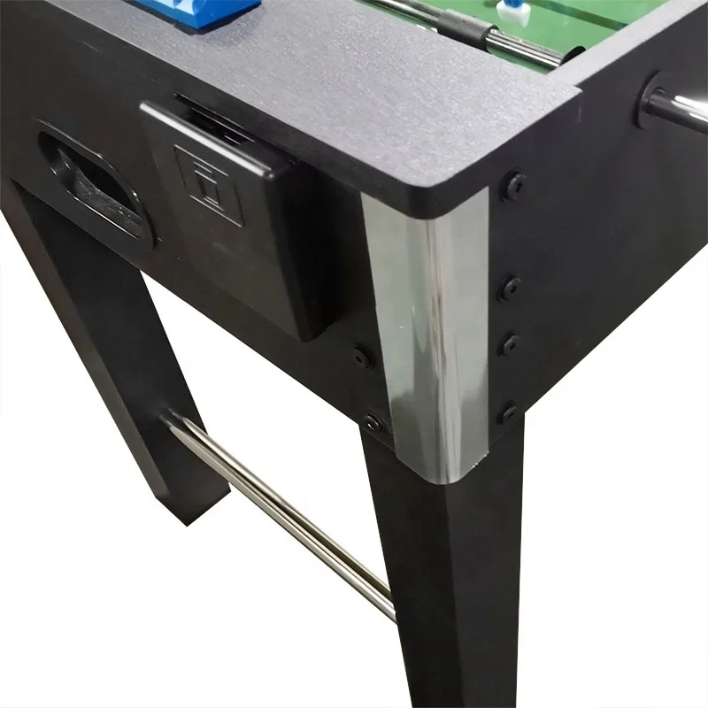 4FT Black MDF & Plastic Small-Sized Telescopic Steel Hand Rod Soccer/Football Foosball Table