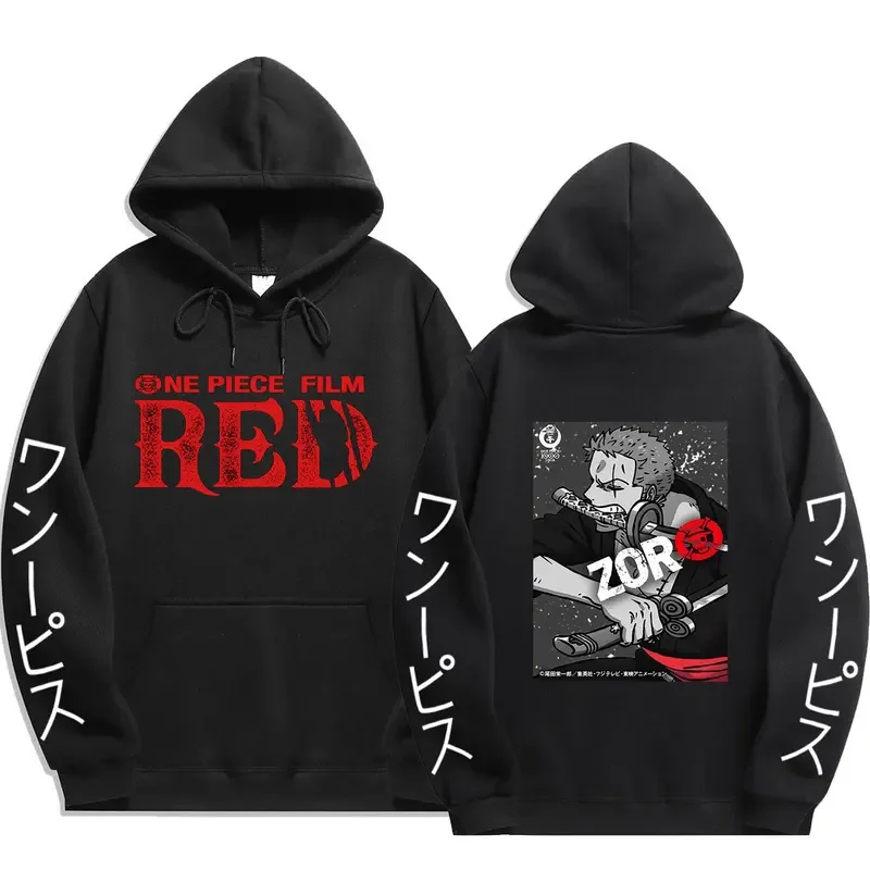 Anime Hoodie Hip Hop Anime Zoro Roronoa Pullovers Tops Loose Long Sleeves Autumn Man Women Clothes Homme Halloween Party