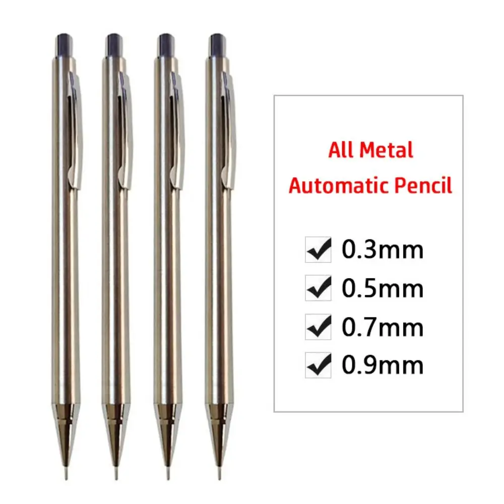 0.3/0.5/0.7/0.9mm Metal Automatic Pencil Sketch Comics Design Mechanical Pencil  Professional Drawing Writing Tool Office