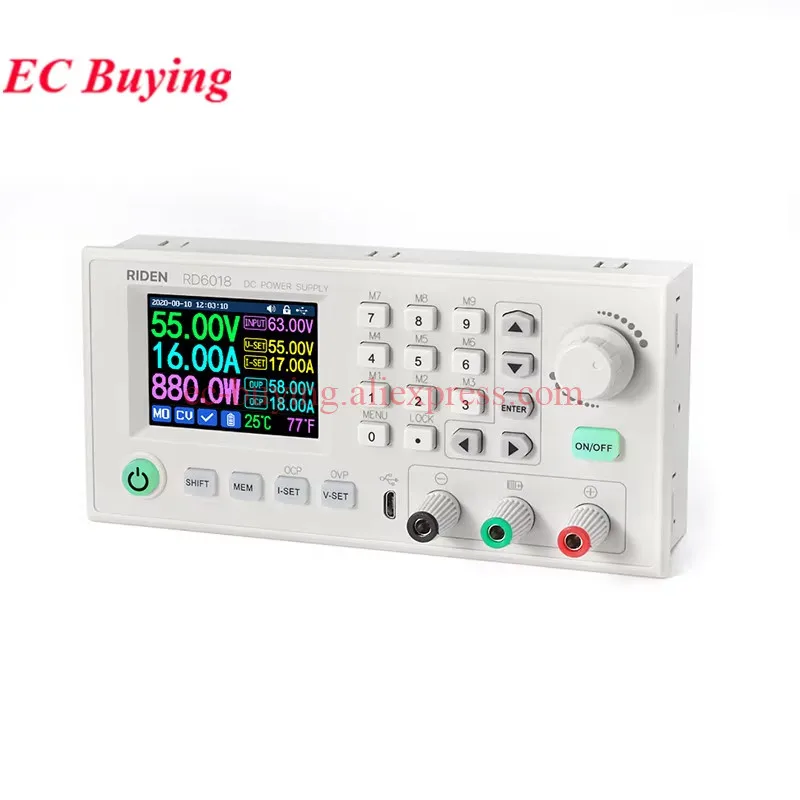 RD RD6006 RD6006W RD6012 RD6012W RD6018 USB WiFi CNC DC Voltage Step down Power Supply Adjustable Buck Converter 60V 6A 12A 18A