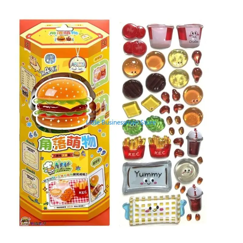 Wiederverwendung winziger Patches für Wasserflasche, Notizbuch, Scrapbooking, süßer 3D-Aufkleber M76A – Detail 2