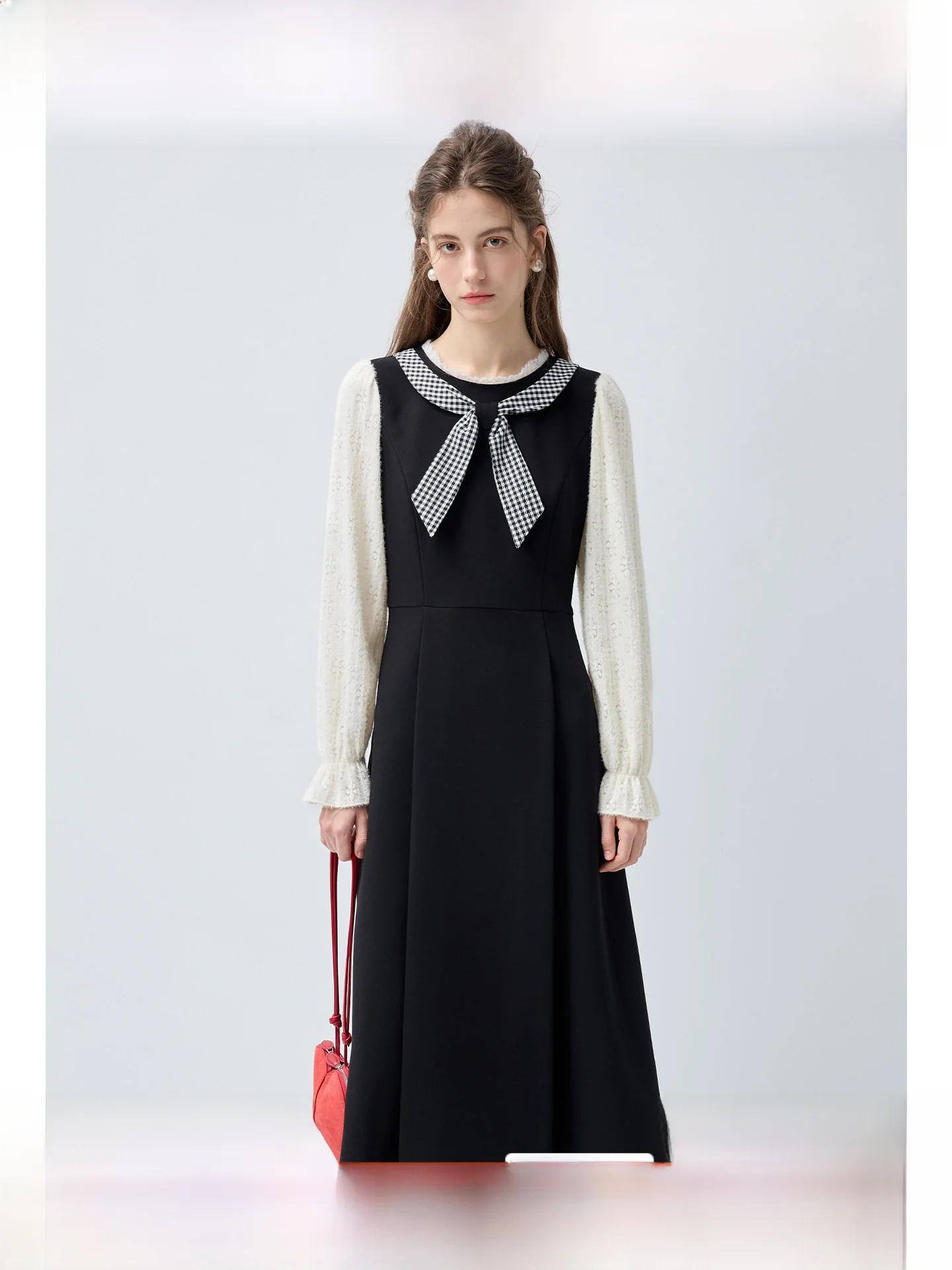 

Ele A-Line Long Dr Women's plus Size Waist-Cinching Spring Slimming Dr Micro Plump MM Dr Ele Sle Straight ...