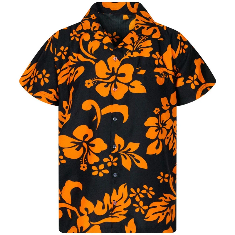 

Men's shirt lapel summer short-sleeved Hawaiian personalized pattern 3D printing daily casual work vacation comfortable design