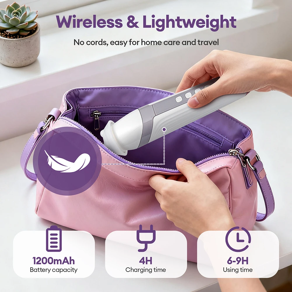 Wireless  CO2 Oxygen Bubble Pen USB Rechargeable Oxygen Facial Machine Deep Cleansing Pores Exfoliate Improves Dull Skin