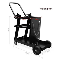 Electric welding trolley two-protection welding car gas shielded welding special mobile hand-pulled car auto repair tool