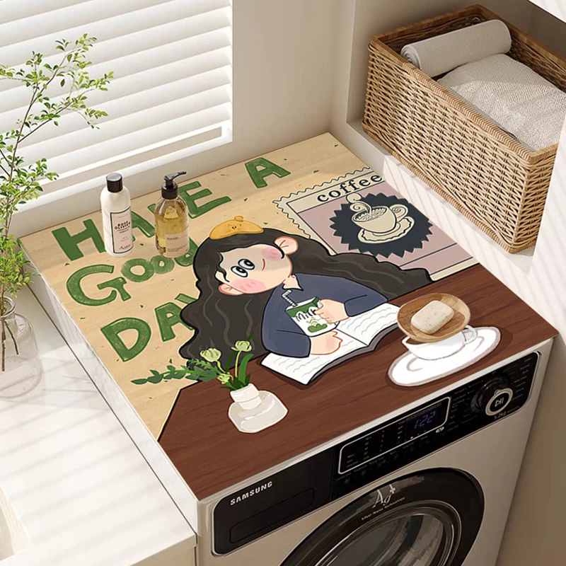 Dust cover, mat cloth on the drum washing machine, high-end refrigerator cover, waterproof and sunscreen cover mat.